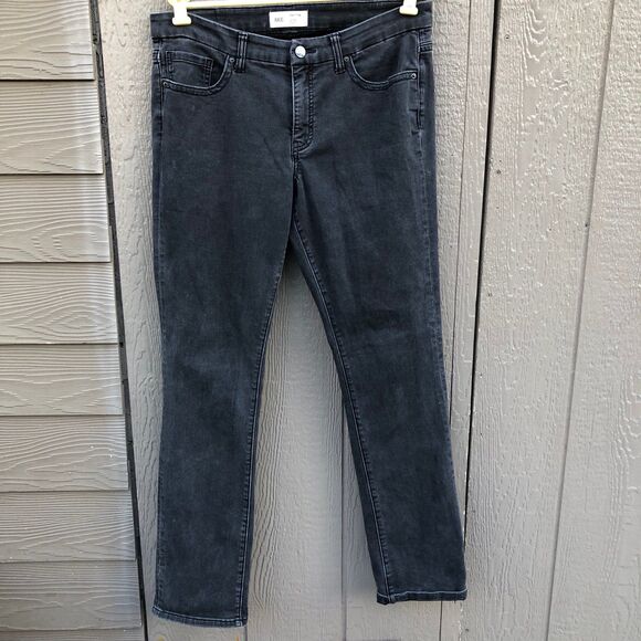 BKE Denim - BKE payton universal fit mid rise straight black jeans 32 x 32